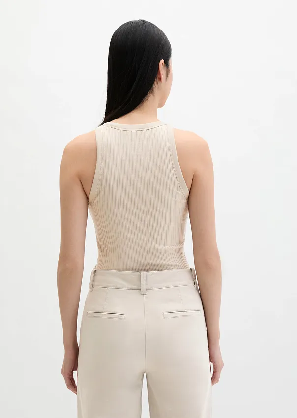 Топ в рубчик из модала