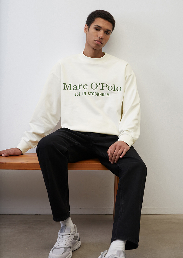 Свитшот свободного кроя из органического хлопка Marc o'Polo - фото 1