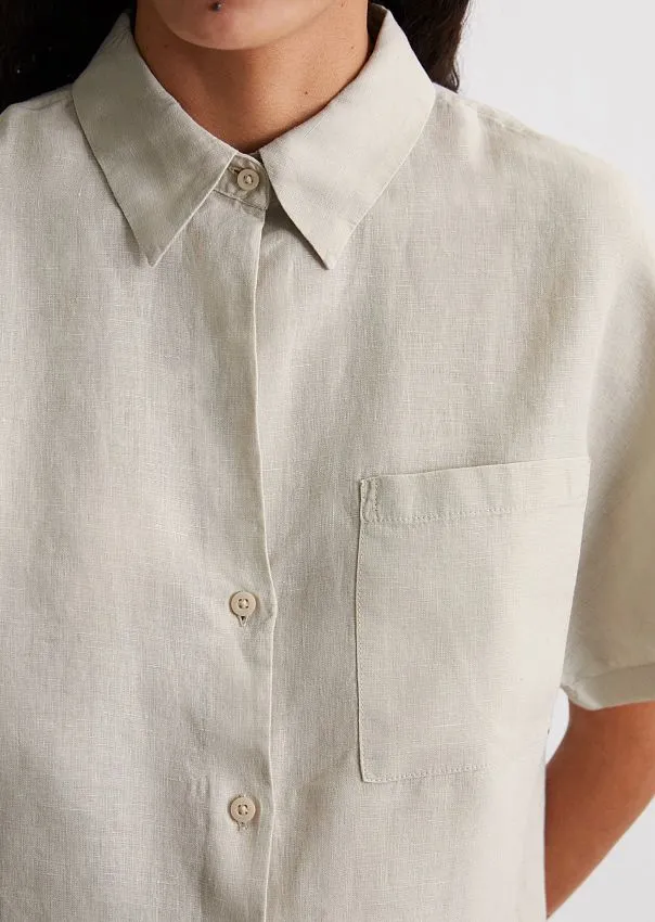 Рубашка из чистого льна Marc o'Polo - фото 4