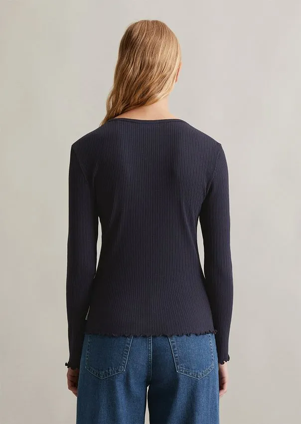 Лонгслив из органического хлопка и модала Marc o'Polo - фото 2