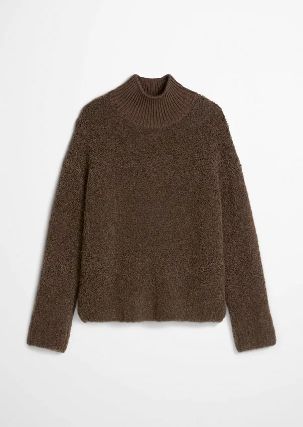 Свитер из смесовой буклированной пряжи Marc o'Polo - фото 6