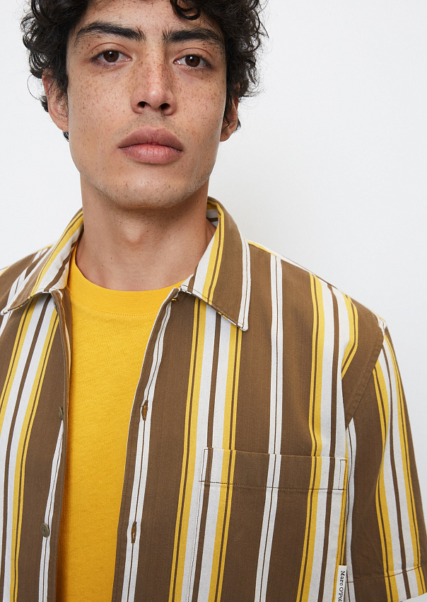 Рубашка из органического хлопка с коротким рукавом Marc o'Polo - фото 4