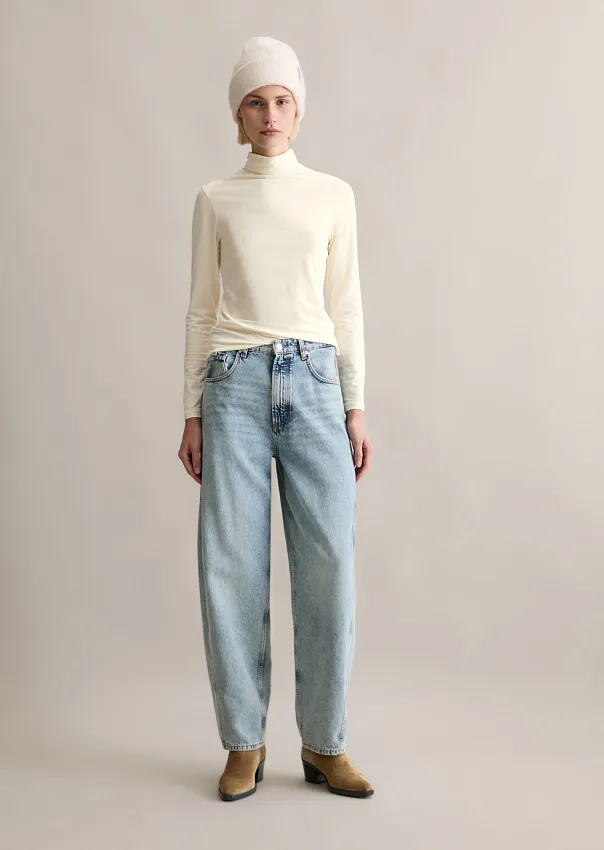 Широкие джинсы Enni из смесового хлопка Marc o'Polo - фото 1