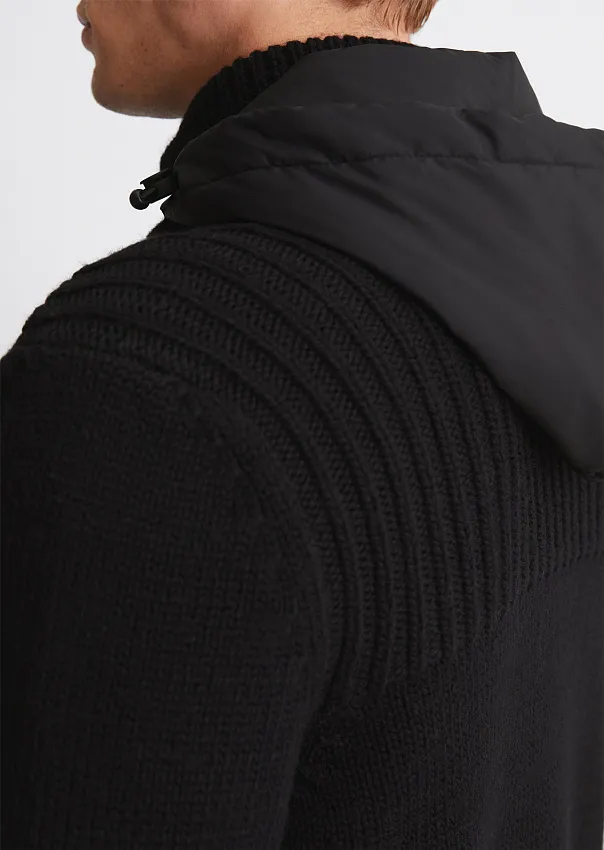 Кардиган из шерсти и органического хлопка