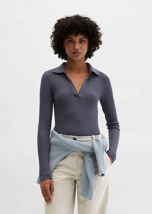 Поло из смесового модала TENCEL™
