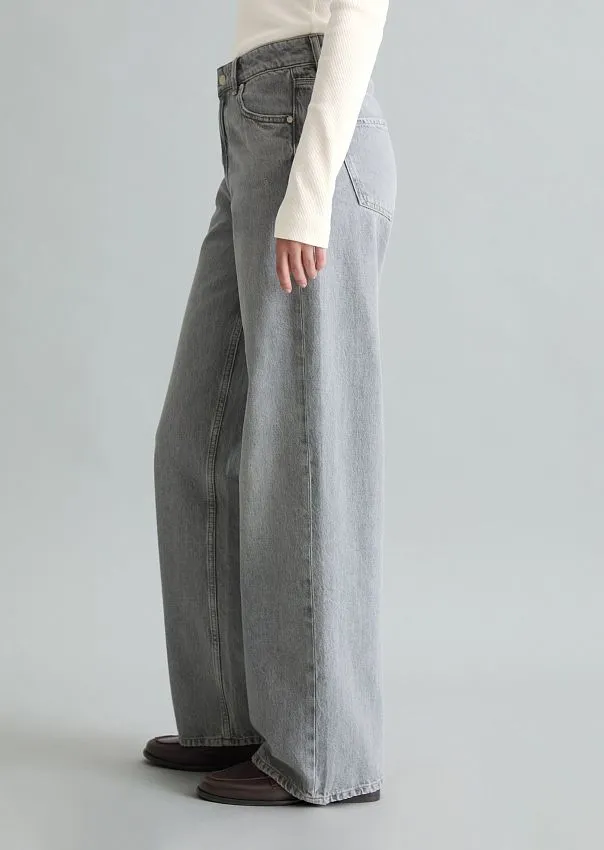 Джинсы широкие из органического хлопка