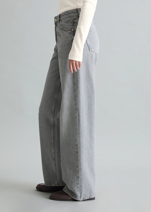 Джинсы широкие из органического хлопка