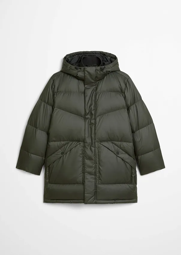 Стеганый пуховик с капюшоном Marc o'Polo - фото 6