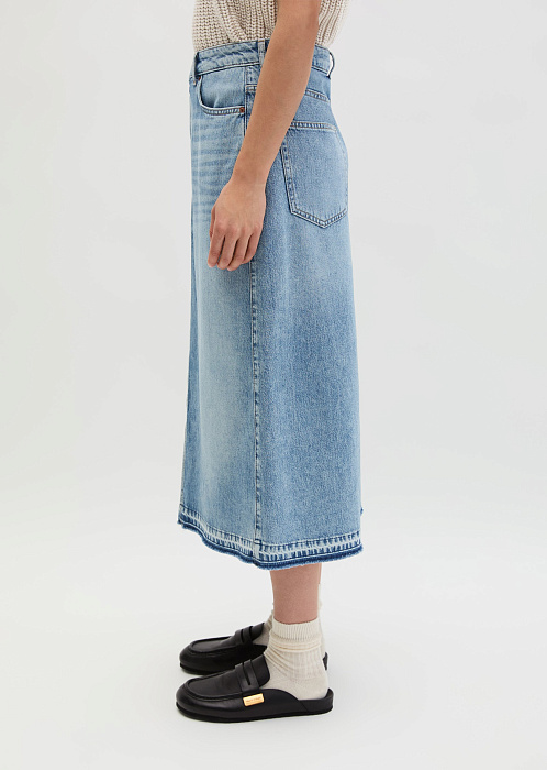 Юбка-макси из денима