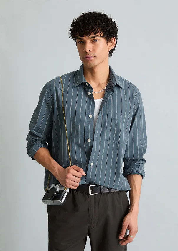 Рубашка из хлопкового поплина