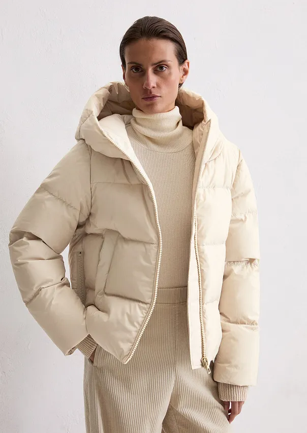 Пуховик с фиксированным капюшоном Marc o'Polo - фото 1