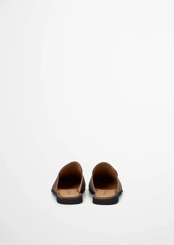 Мюли из натуральной замши