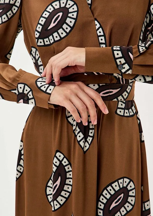 Платье-миди из чистой вискозы Marc o'Polo - фото 3