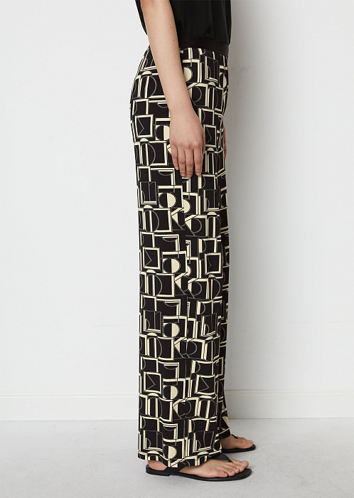 Широкие брюки из смесовой вискозы