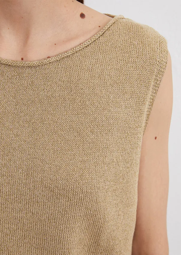 Топ из органического хлопка и льна Marc o'Polo - фото 4