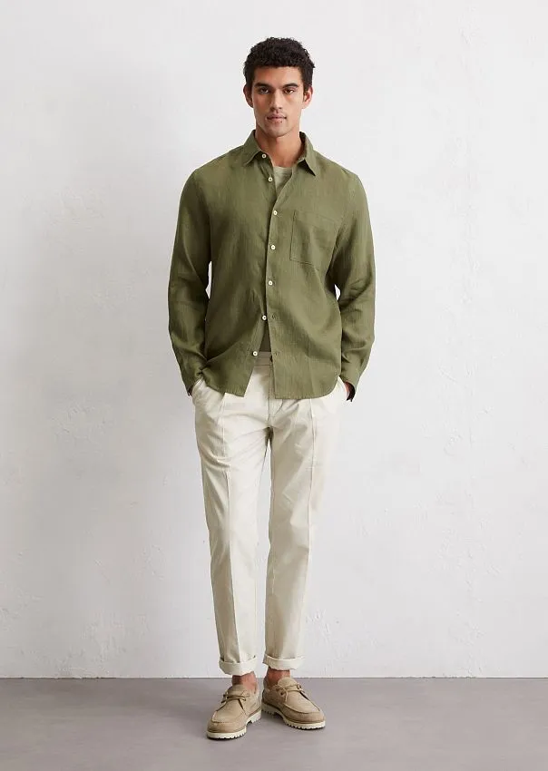 Рубашка из чистого льна Marc o'Polo - фото 3