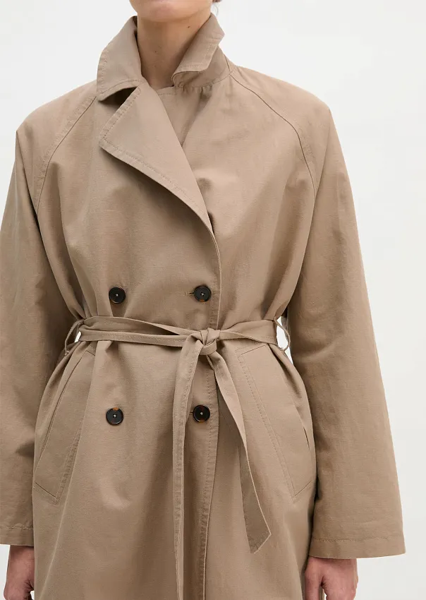 Тренч из смесового хлопка