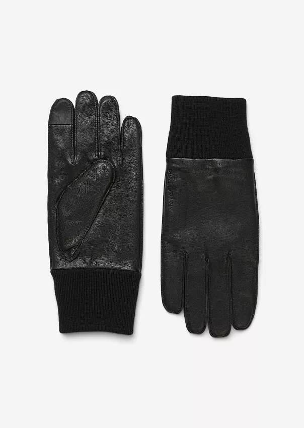 Перчатки из козьей кожи с эластичными манжетами Marc o'Polo - фото 1