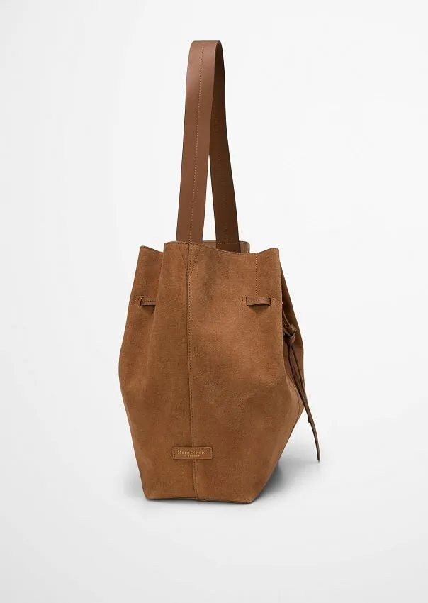 Сумка-хобо из натуральной замши