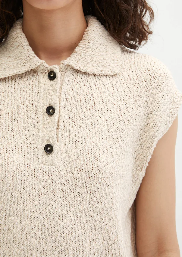 Жилет из смесового хлопка
