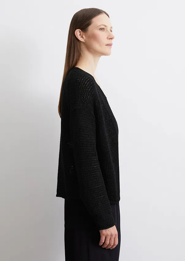 Кардиган из смесового хлопка