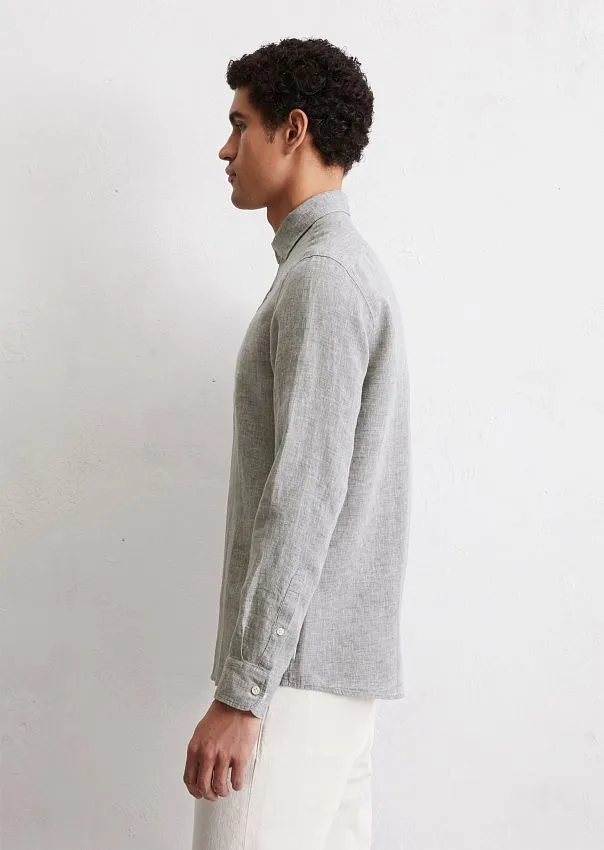 Рубашка из чистого льна Marc o'Polo - фото 5