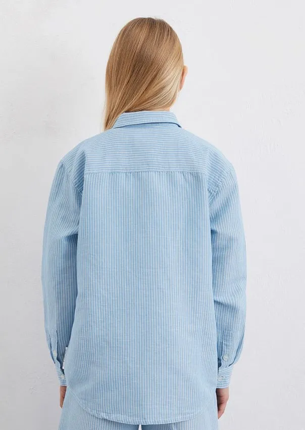 Рубашка изо льна и органического хлопка Marc o'Polo - фото 2