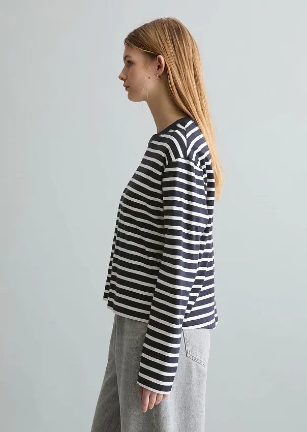 Лонгслив из органического хлопка