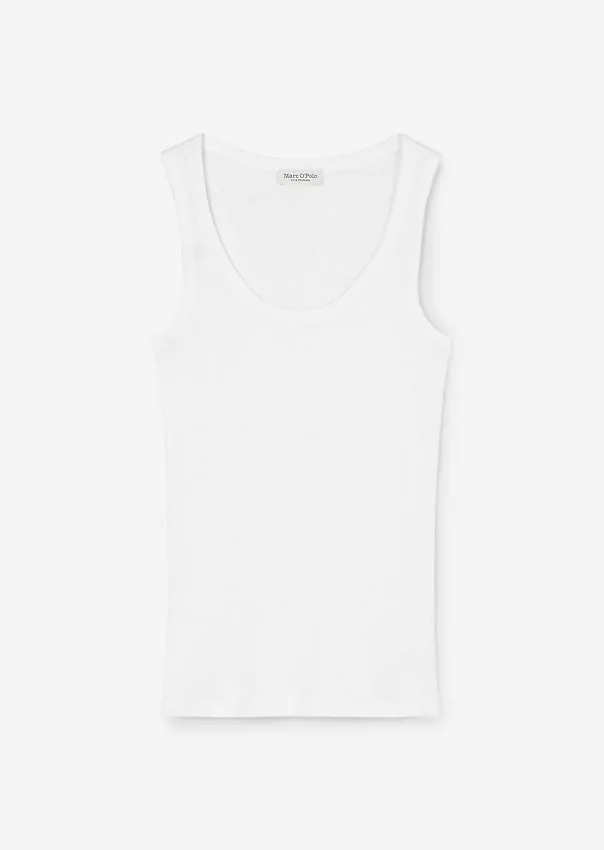 Майка в рубчик из джерси Marc o'Polo - фото 6