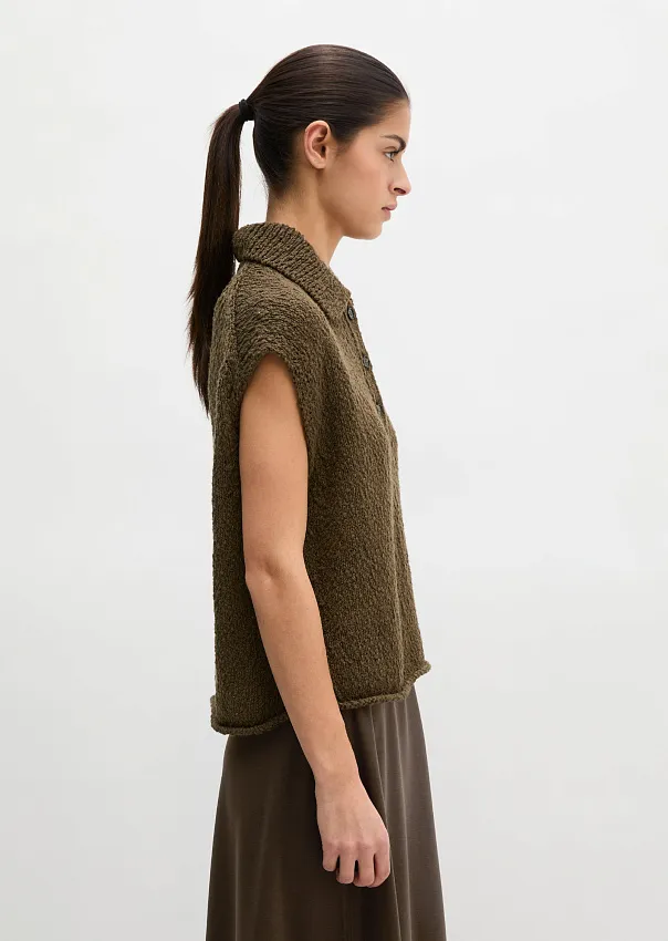 Жилет из смесового хлопка
