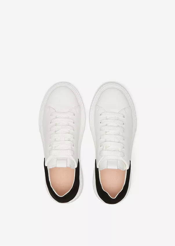 Кожаные кеды на платформе Marc o'Polo - фото 4