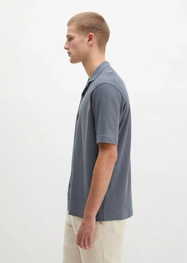 Поло из хлопка и льна
