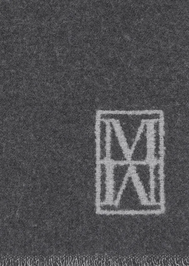 Жаккардовый шарф из смесовой шерсти