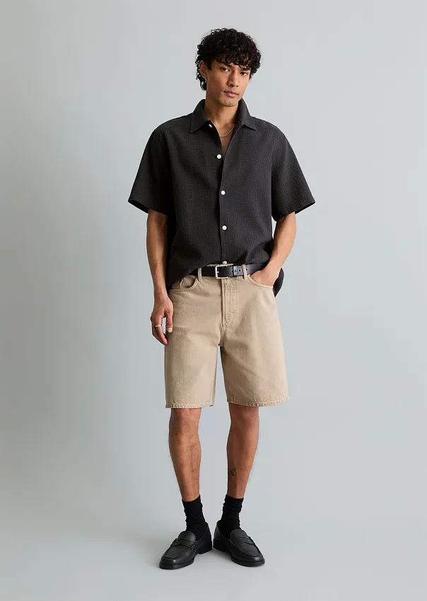 Шорты из хлопкового денима