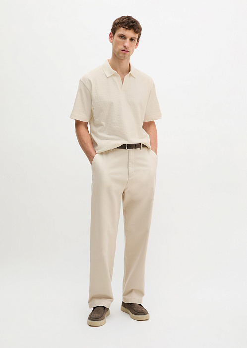 Поло из плотного джерси