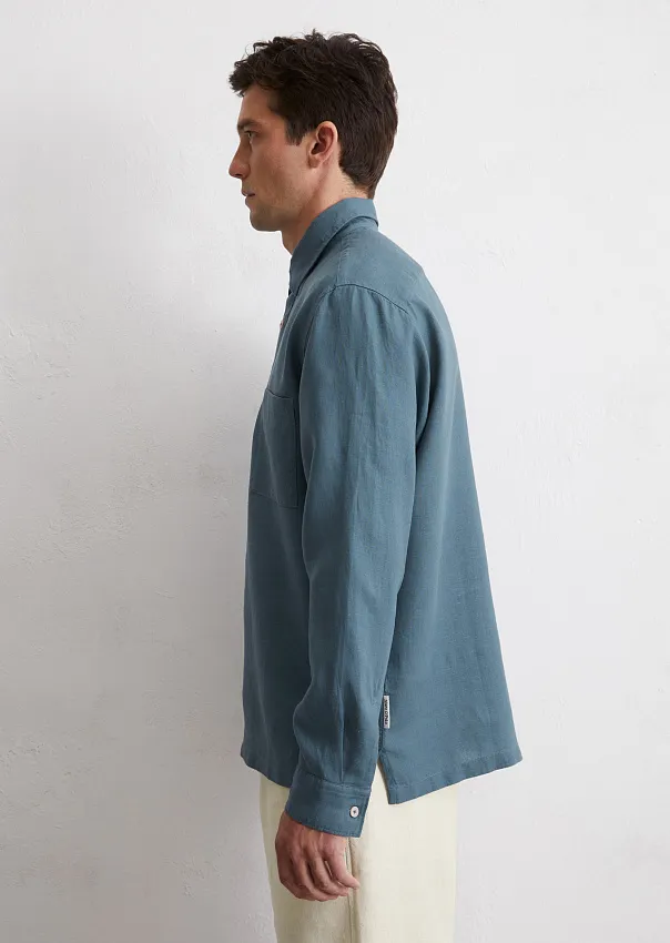 Рубашка из чистого льна Marc o'Polo - фото 5