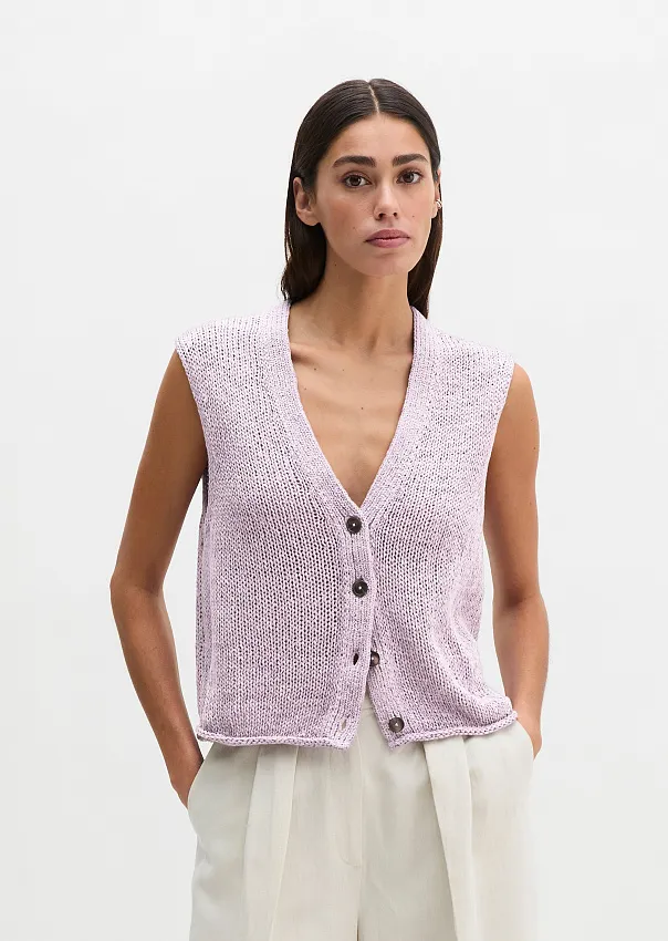 Жилет из смесового хлопка
