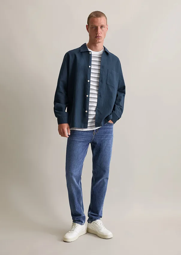 Рубашка изо льна и органического хлопка Marc o'Polo - фото 3