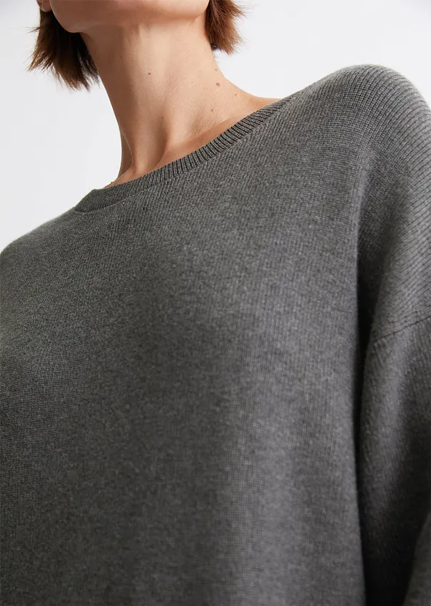 Трикотажное платье из смесового хлопка