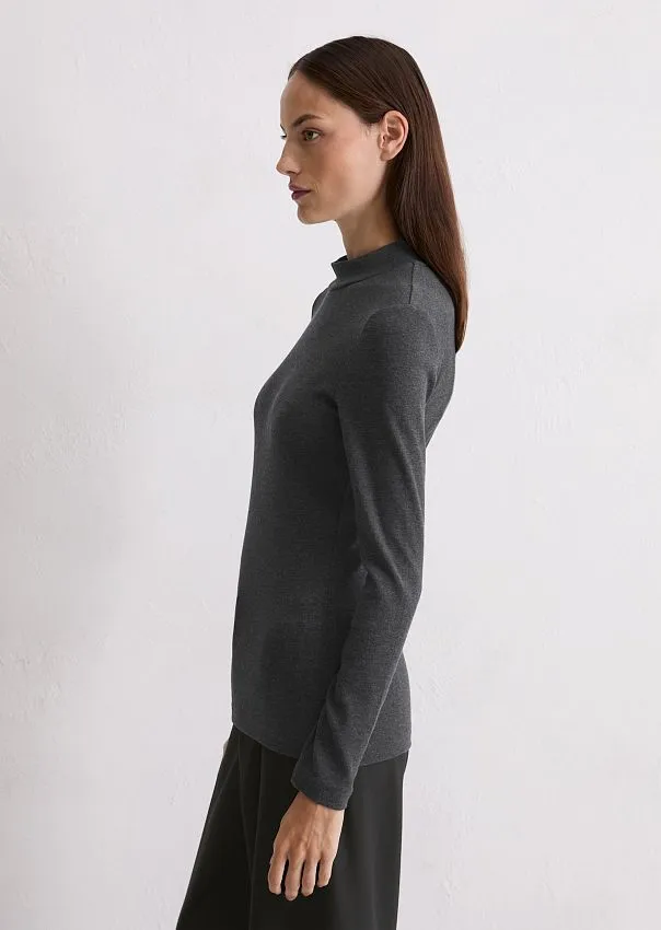 Лонгслив в рубчик из мягкого модала Marc o'Polo - фото 5