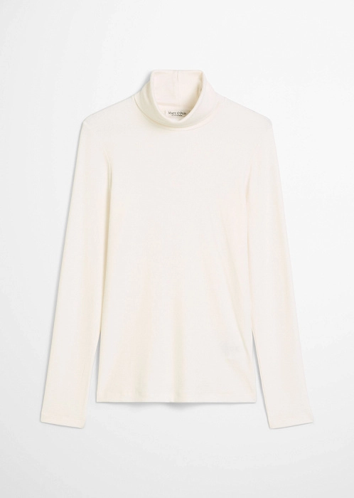 Водолазка из джерси в рубчик
