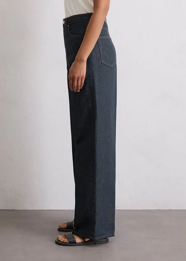 Широкие джинсы TOLVA из органического хлопка и льна Marc o'Polo - фото 5