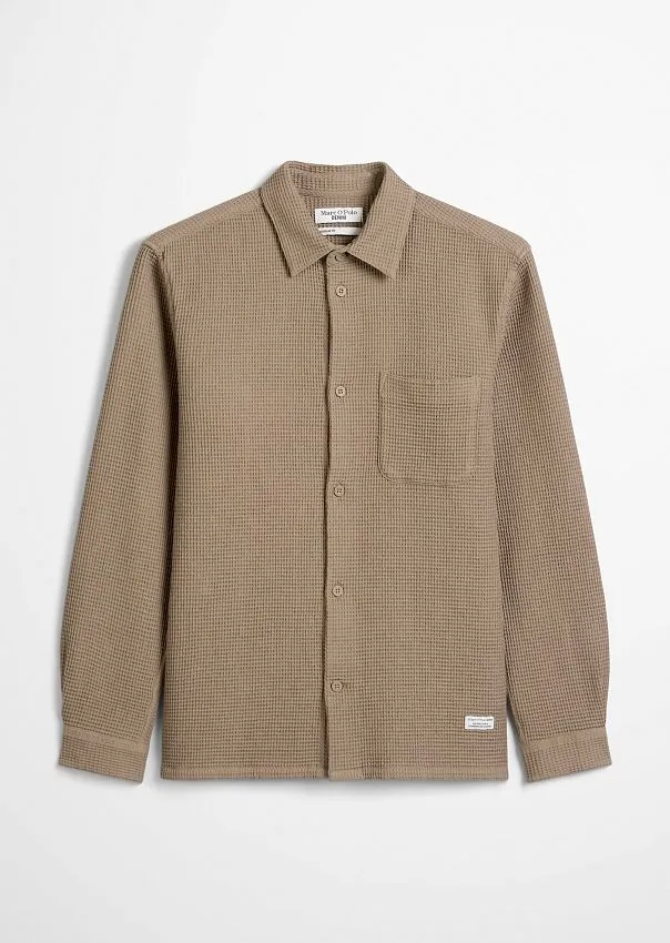 Рубашка верхняя из вафельной ткани Marc o'Polo - фото 6