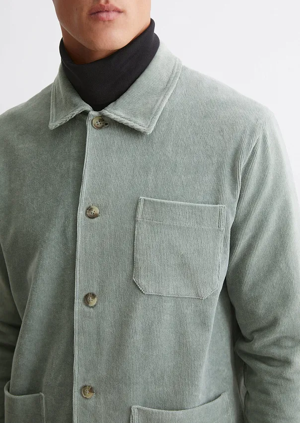 Вельветовая верхняя рубашка из органического хлопка