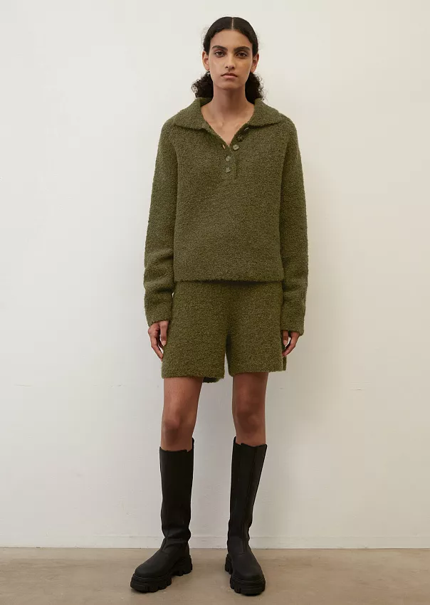 Трикотажное поло из пряжи букле Marc o'Polo - фото 3