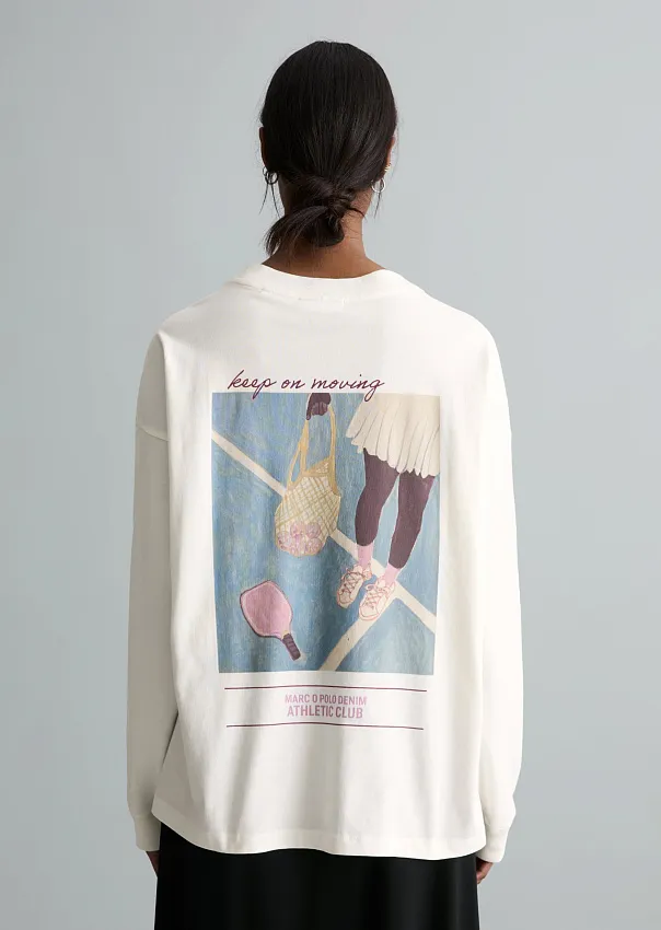 Лонгслив из плотного джерси