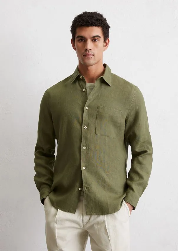 Рубашка из чистого льна Marc o'Polo - фото 1