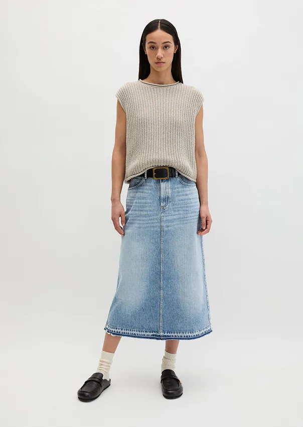 Юбка-макси из денима