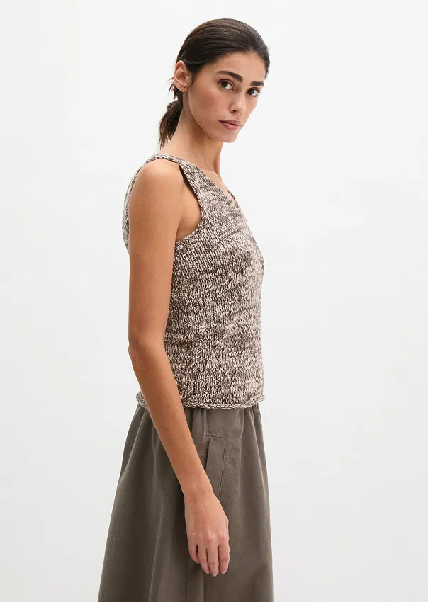 Топ из смесового хлопка
