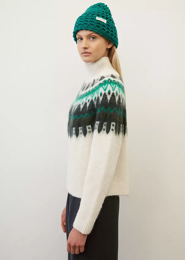 Джемпер из смеси шерсти new wool, мохера и альпаки с узором fair isle Marc o'Polo - фото 5